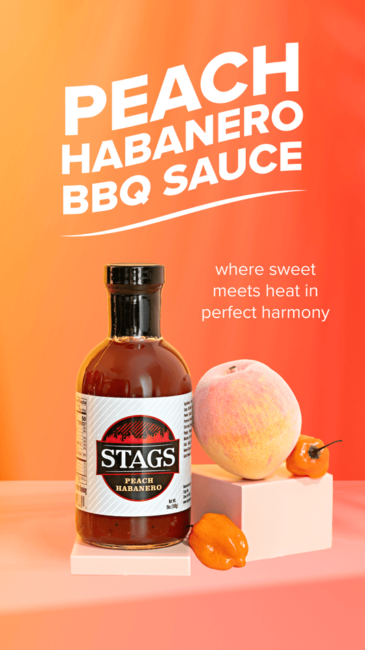 2 - Stags Peach Habanero BBQ Sauce