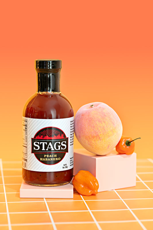 2 - Stags Peach Habanero BBQ Sauce